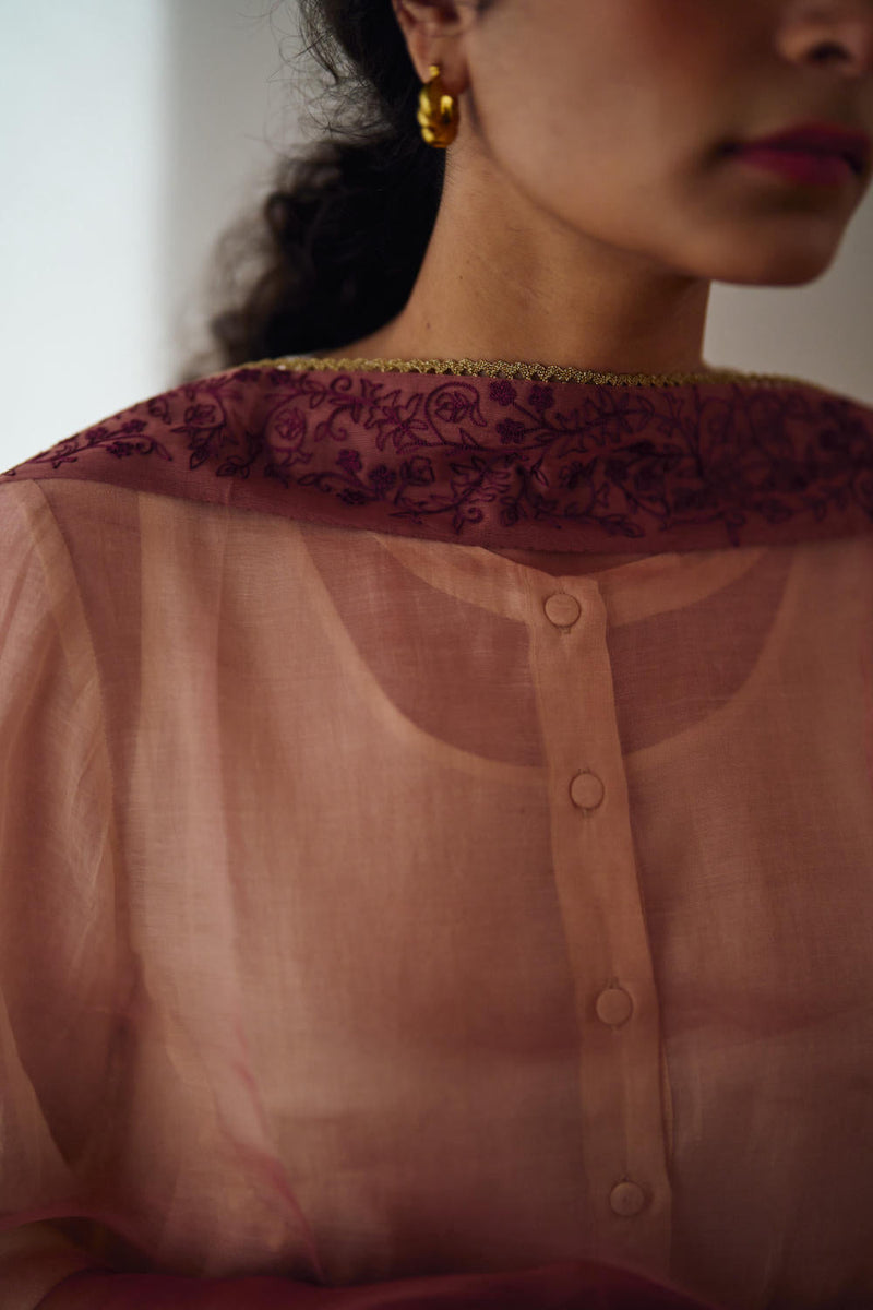 Kaia organza hand embroidered dupatta