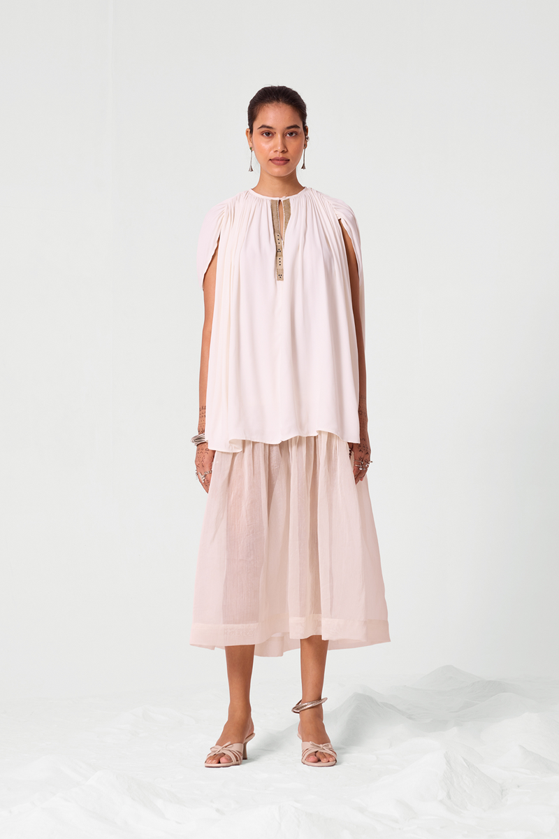 Kairav Sheer Hem Dress