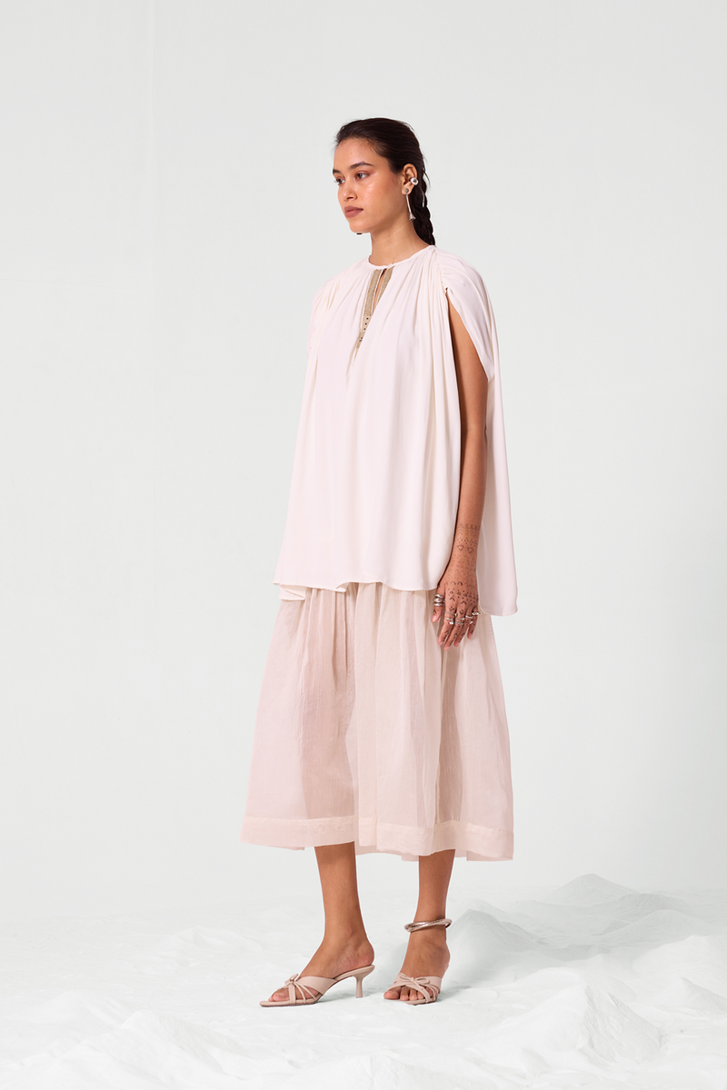 Kairav Sheer Hem Dress