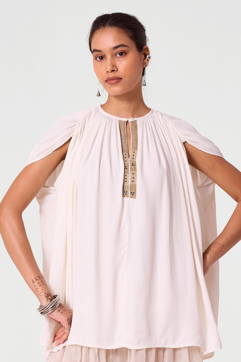 Kairav Sheer Hem Dress