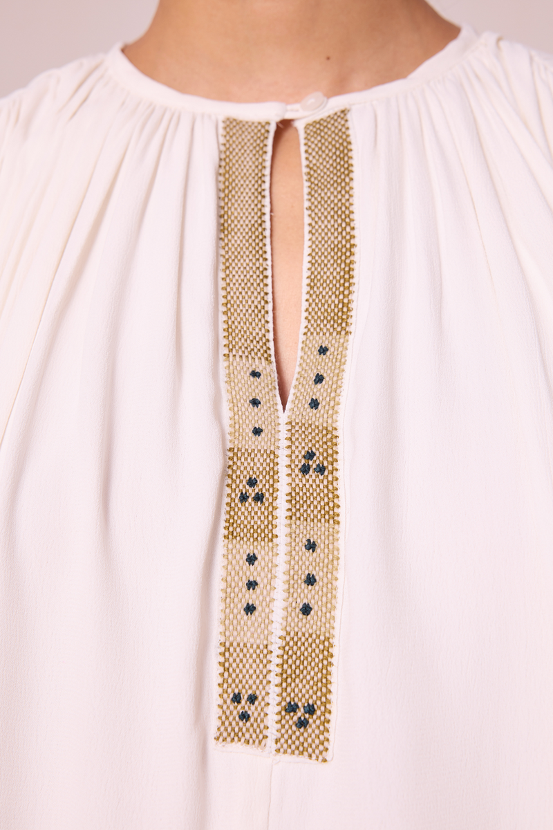 Kairav Sheer Hem Dress