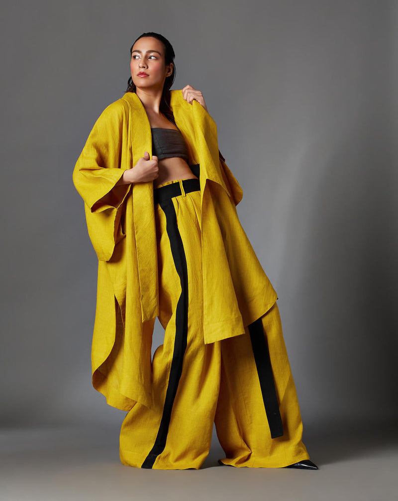 Kane Jacket-Mustard by Chola in mustard color for women Worldwide