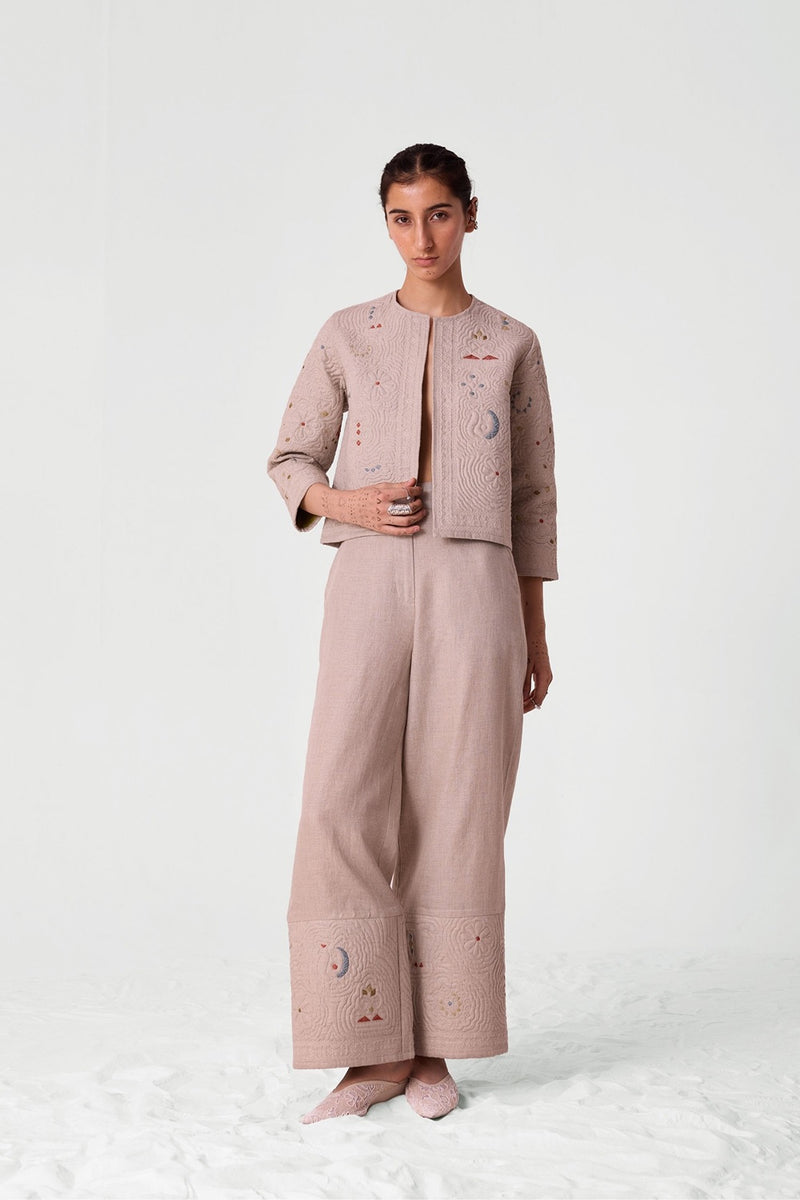 Kari hand Quilted Embroidered Pants