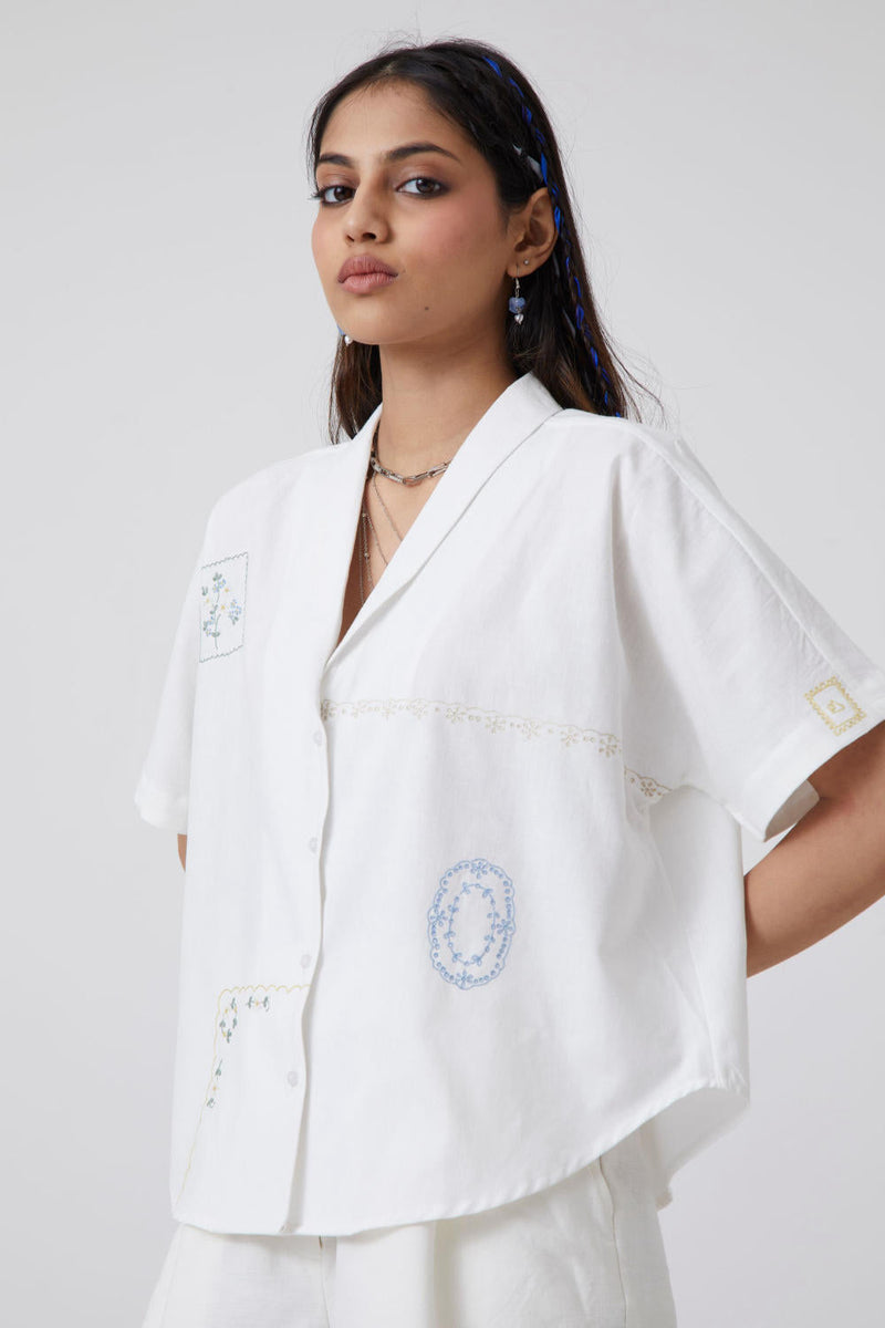 Kati - Shirt Top & Tunics by The Summer House in white color for women Worldwide