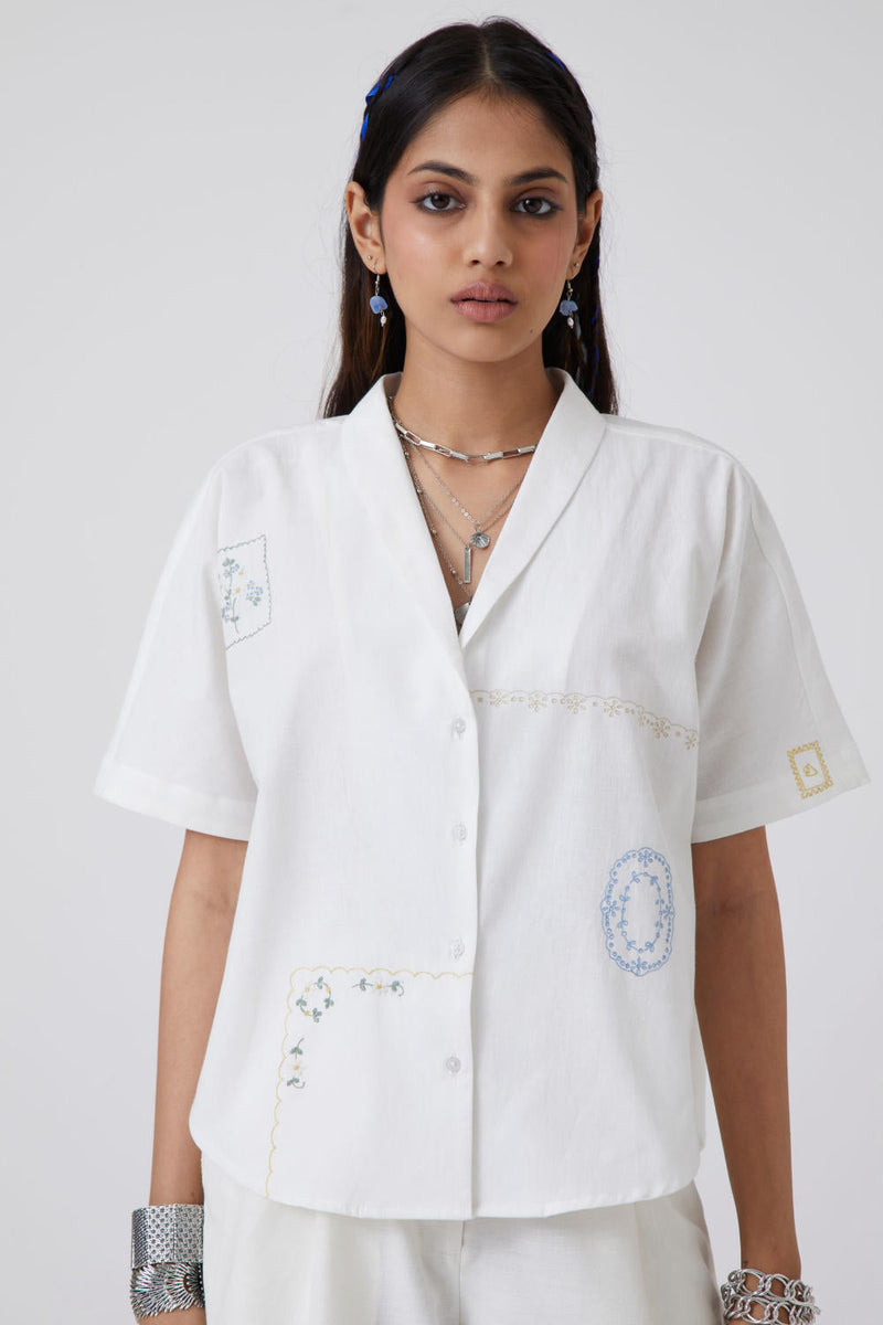 Kati - Shirt Top & Tunics by The Summer House in white color for women Worldwide