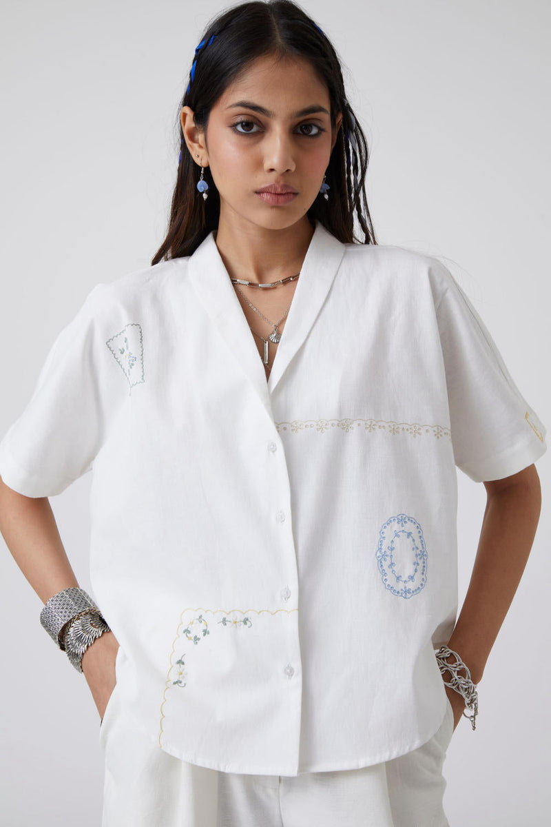 Kati - Shirt Top & Tunics by The Summer House in white color for women Worldwide