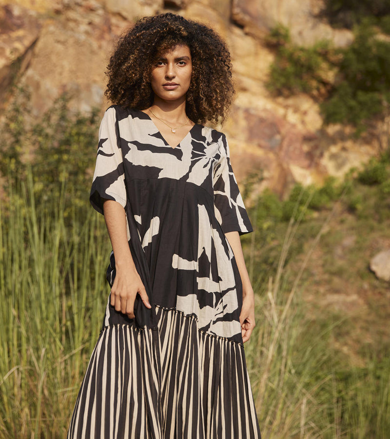 Longing Days Maxi Dress Dress by Khara Kapas in black for women Worldwide