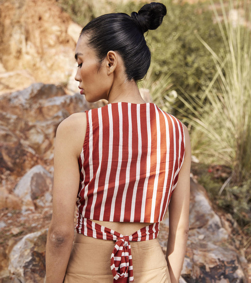 Threads Of Hope Wrap Top Top & Tunics by Khara Kapas for women Worldwide