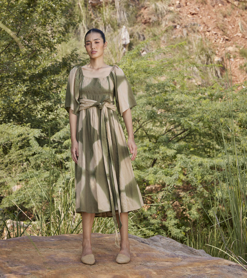 Far Away Midi Dress Dress by Khara Kapas for women Worldwide