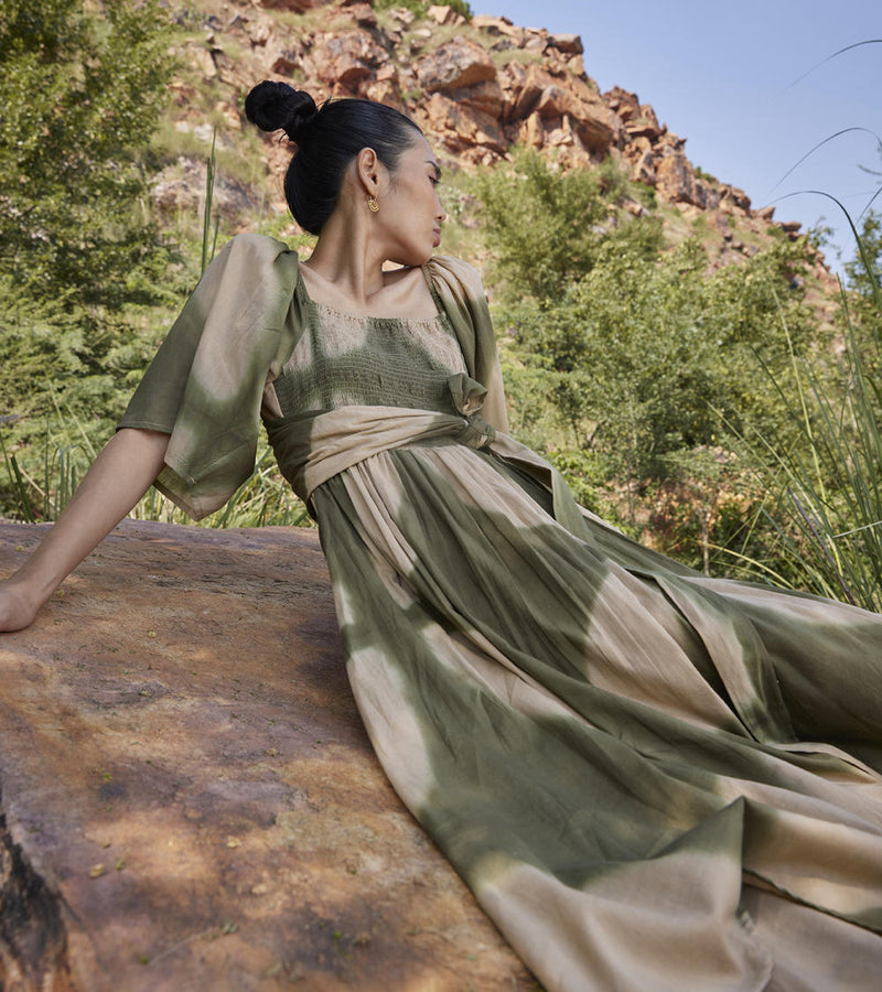 Far Away Midi Dress Dress by Khara Kapas for women Worldwide