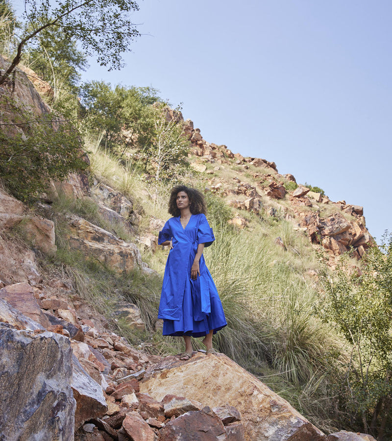 Azure's Mist Co-ord Set Co-ord Set by Khara Kapas for women Worldwide