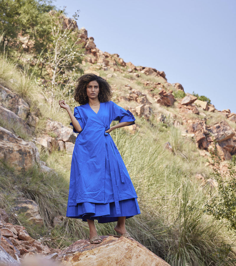 Azure's Mist Co-ord Set Co-ord Set by Khara Kapas for women Worldwide