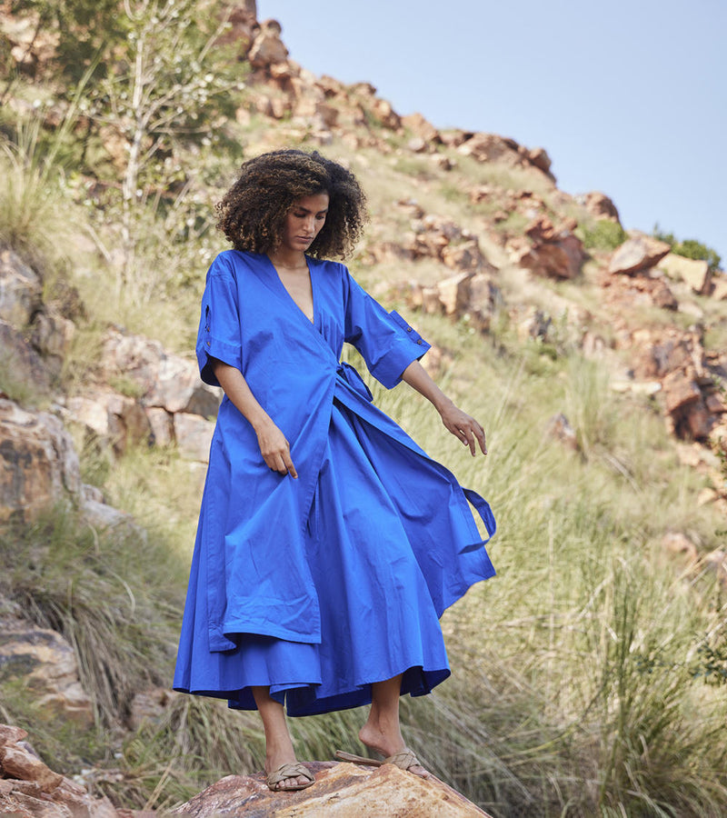 Azure's Mist Co-ord Set Co-ord Set by Khara Kapas for women Worldwide