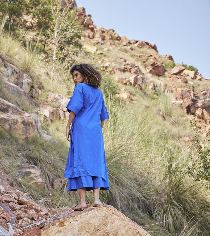 Azure's Mist Co-ord Set Co-ord Set by Khara Kapas for women Worldwide