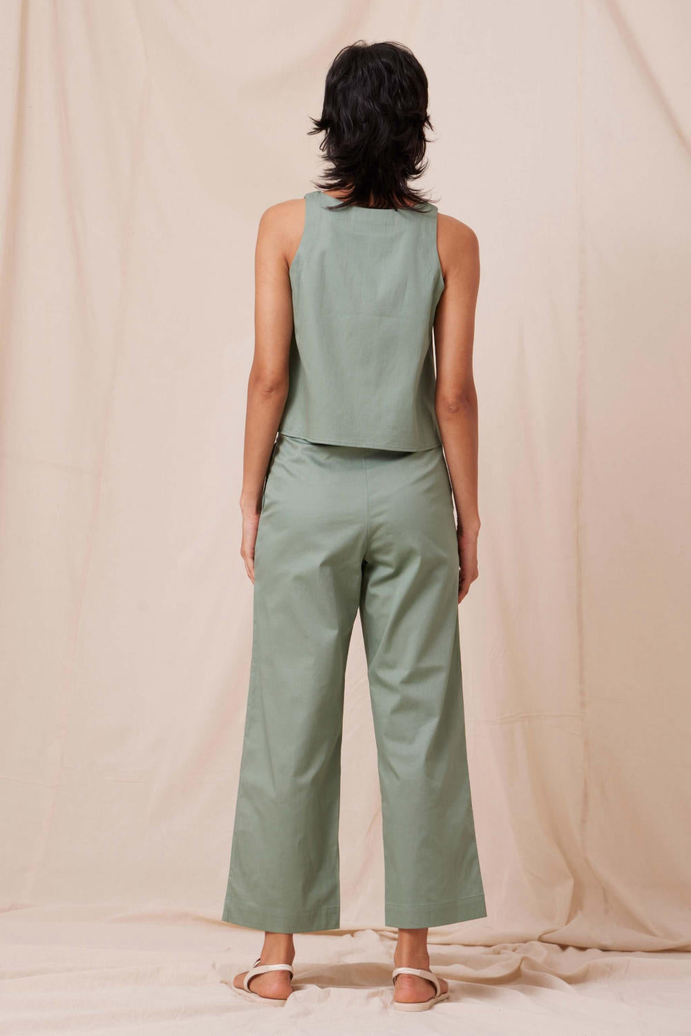 Kifli Sage Green Cotton Co-ord