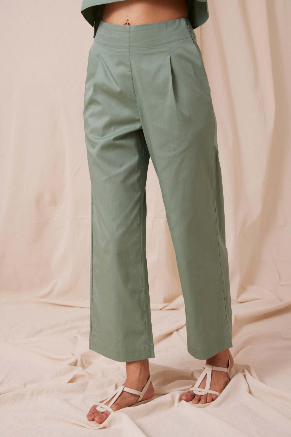 Kifli Sage Green Cotton Co-ord