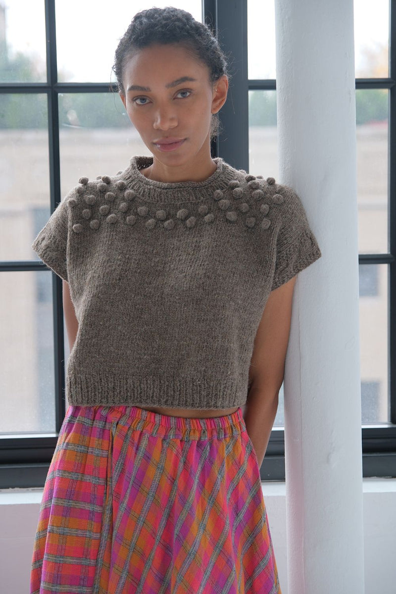 Knotted Mocha Sweater