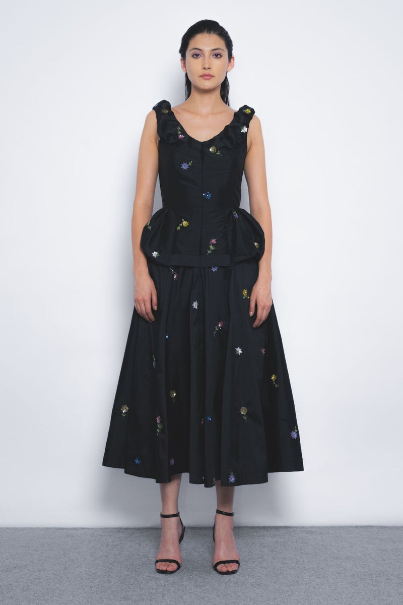 Koharu Dress - Black by Leh Studios in black color for women Worldwide