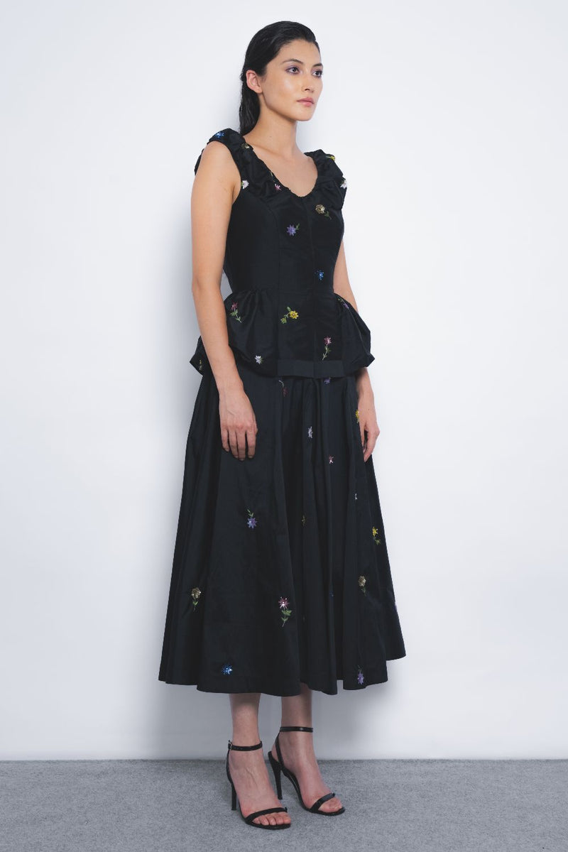 Koharu Dress - Black by Leh Studios in black color for women Worldwide