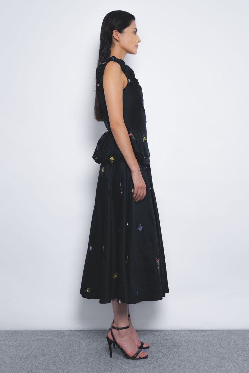 Koharu Dress - Black by Leh Studios in black color for women Worldwide
