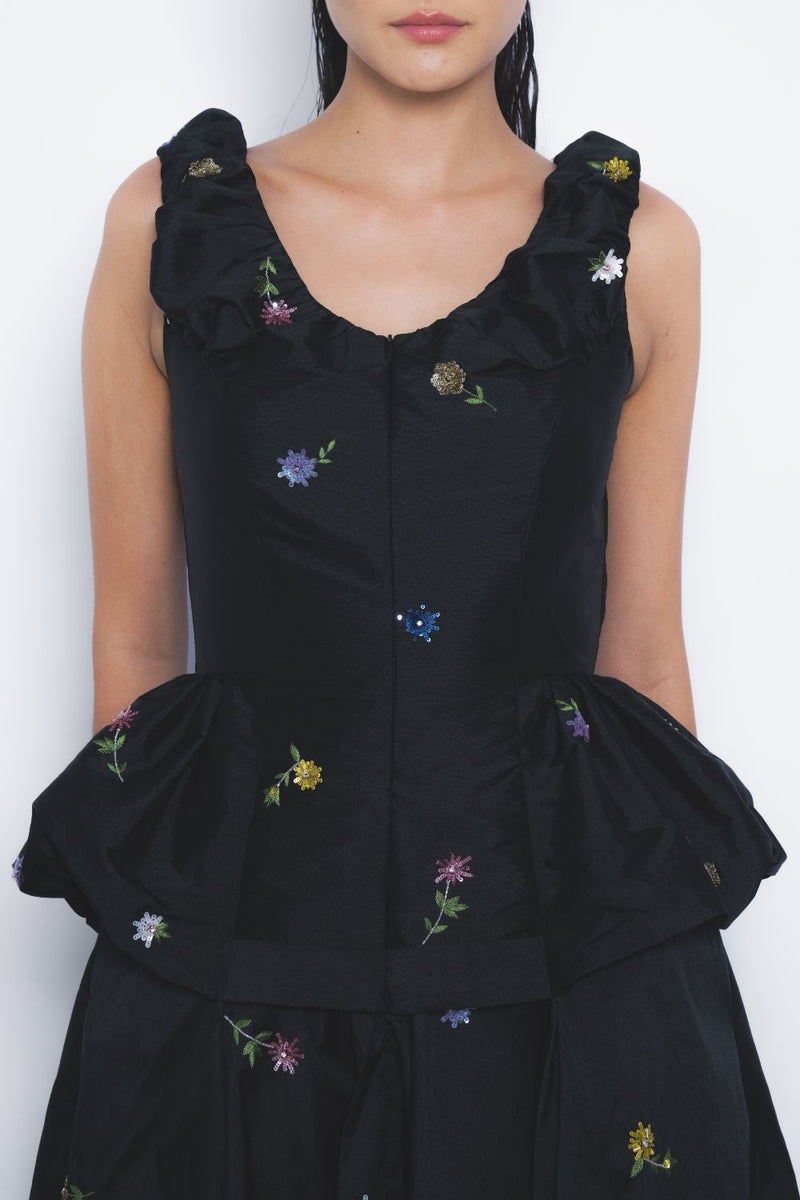 Koharu Dress - Black by Leh Studios in black color for women Worldwide