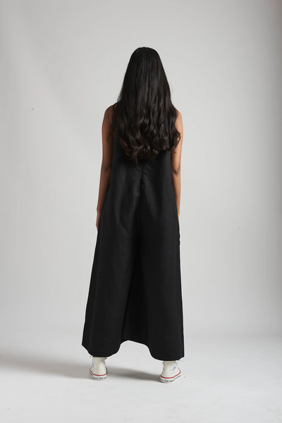 Kohl Linen Flared Jumpsuit