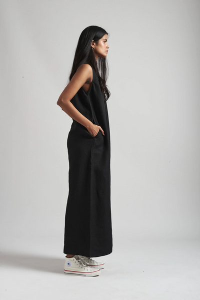 Kohl Linen Flared Jumpsuit