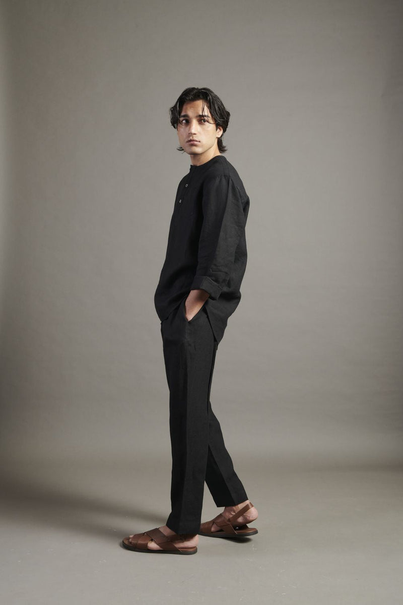 Kohl Linen Men's Pyjama Set linen by Saphed Men for men Worldwide