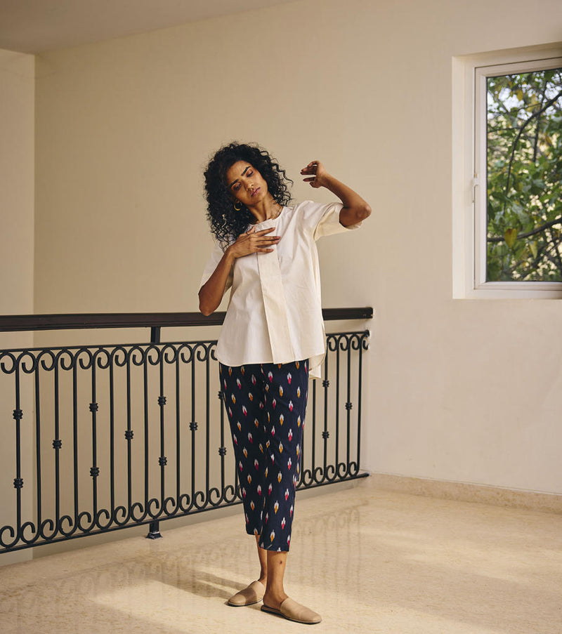 Komorebi Shirt poplin by Khara Kapas in white for women Worldwide