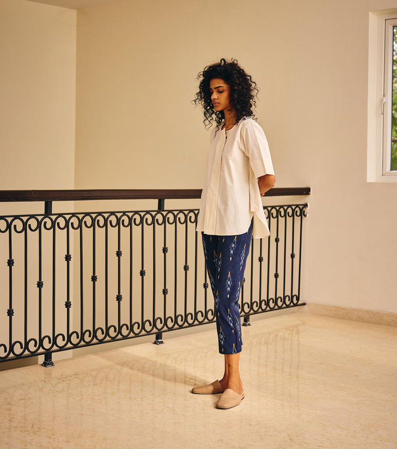 Komorebi Shirt poplin by Khara Kapas in white for women Worldwide