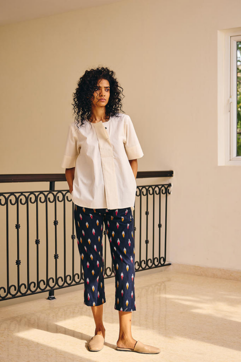 Komorebi Shirt poplin by Khara Kapas in white for women Worldwide