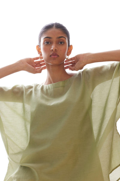 Kosh Green Cape Top