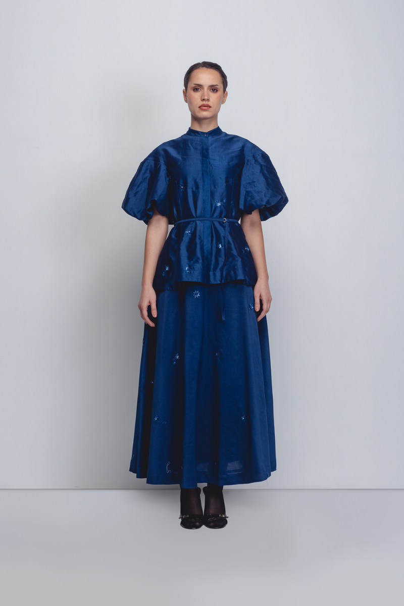 Lara Top - Indigo cotton by Leh Studios for women Worldwide