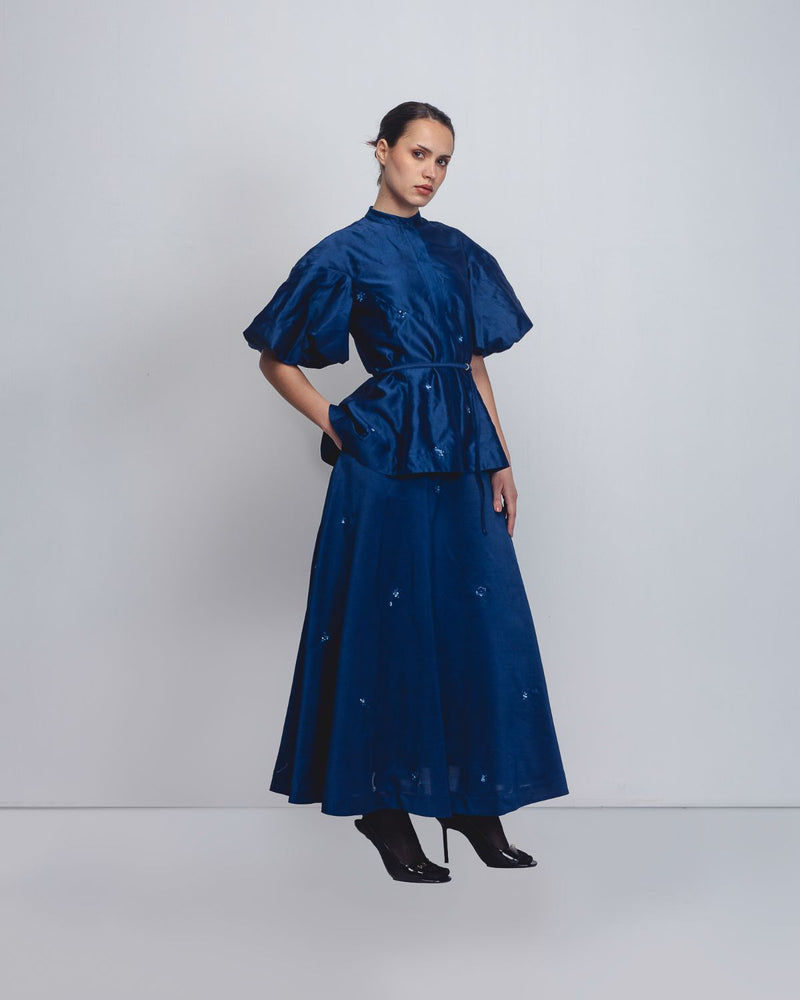 Lara Top - Indigo cotton by Leh Studios for women Worldwide