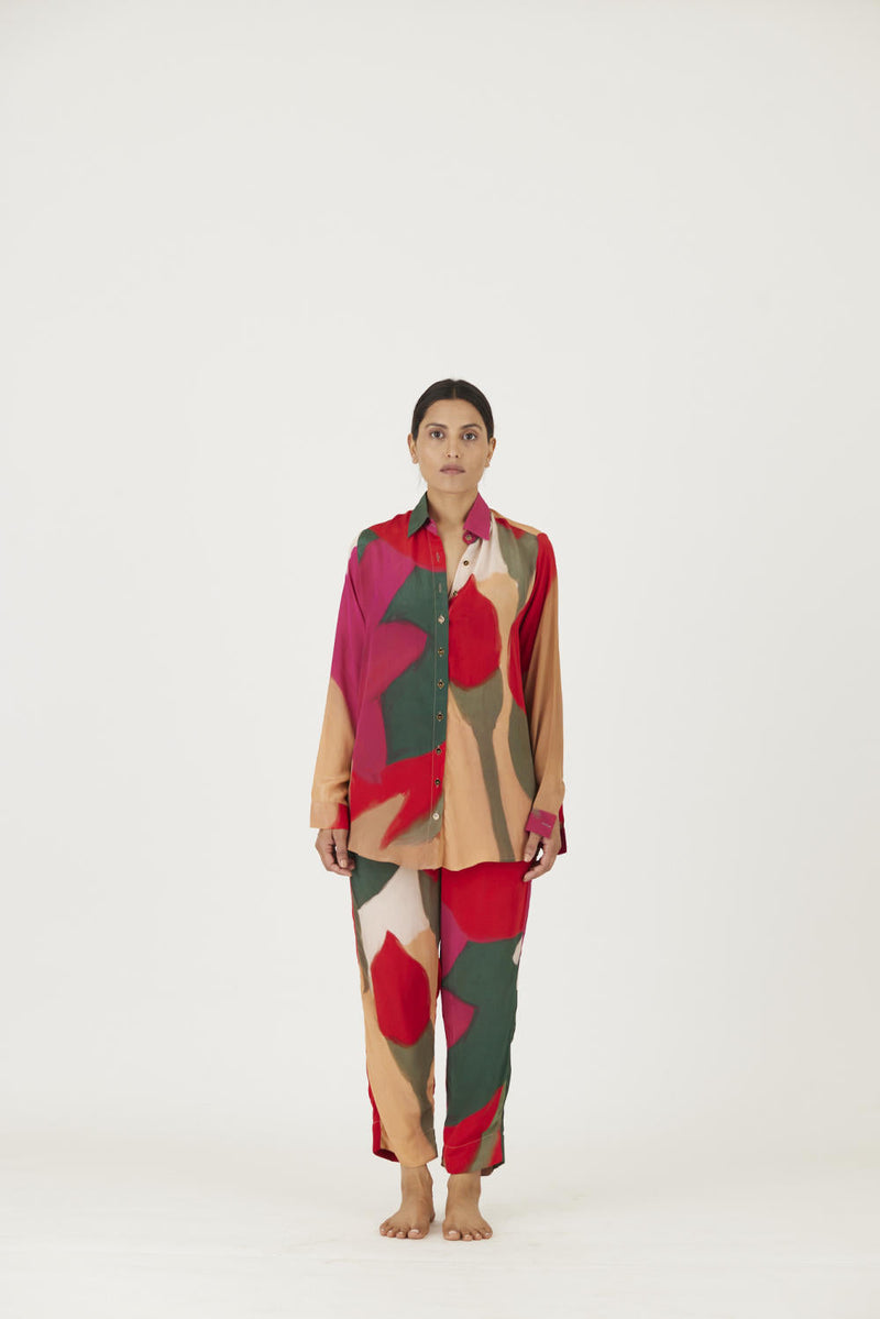 LEI LANI RED CO-ORD Co-ord Set by Yam for women Worldwide