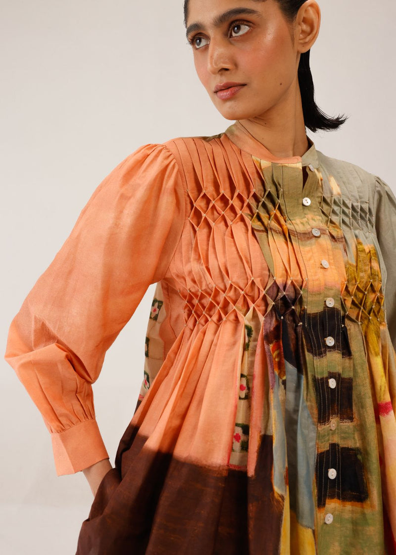 LENI TOP - MORNING COFFEE cotton by CORD for women Worldwide