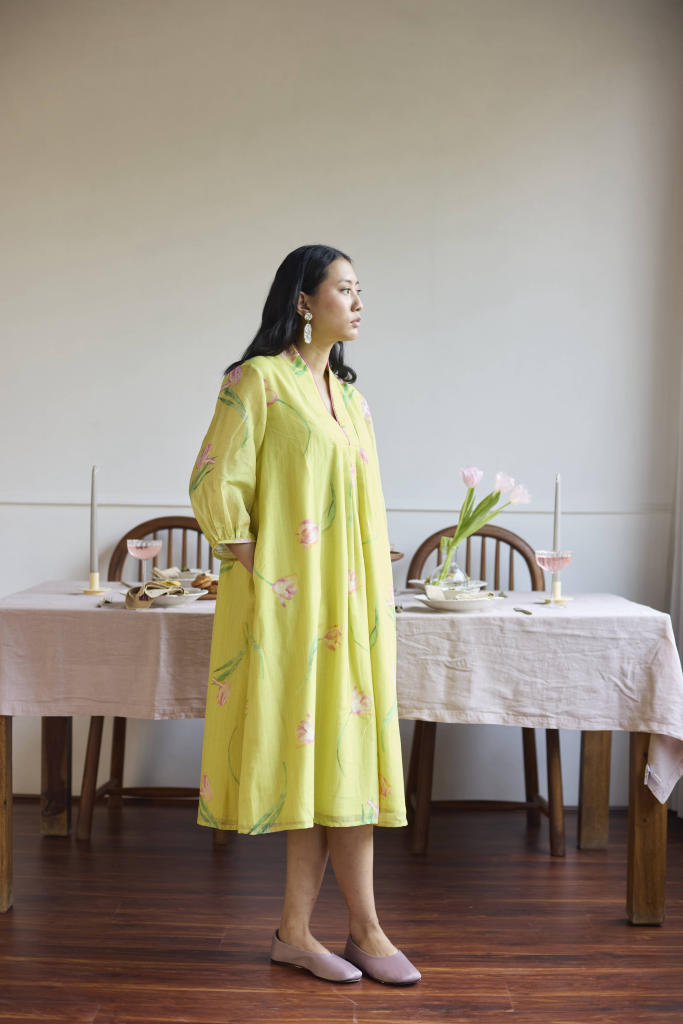 LIME TULIP DRESS