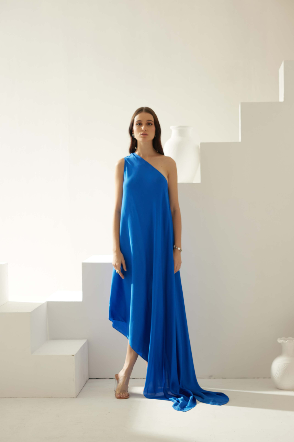 Cobalt blue maxi dress