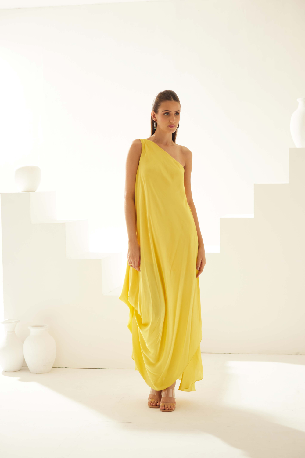 Yellow maxi dress