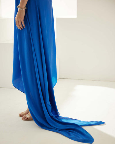 Cobalt blue maxi dress