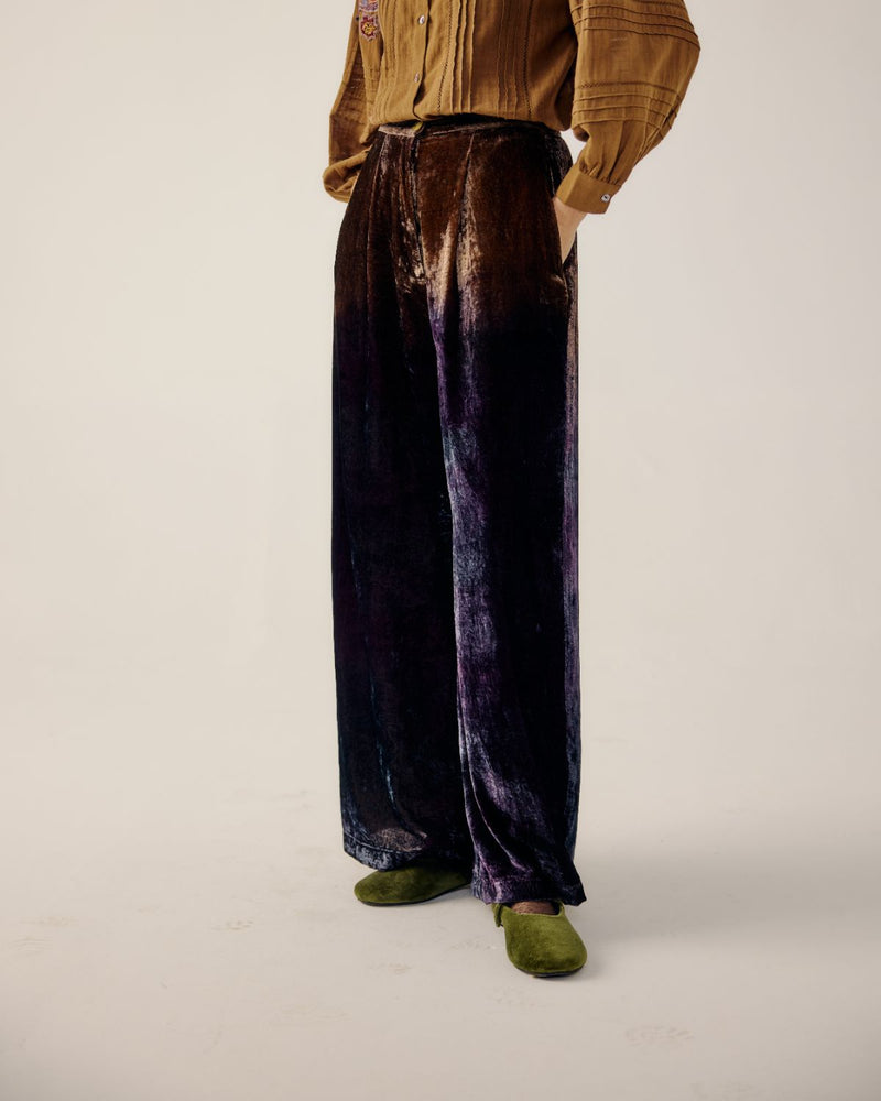 LOUNGE PANTS-Brown Purple Ombre by CORD for women Worldwide