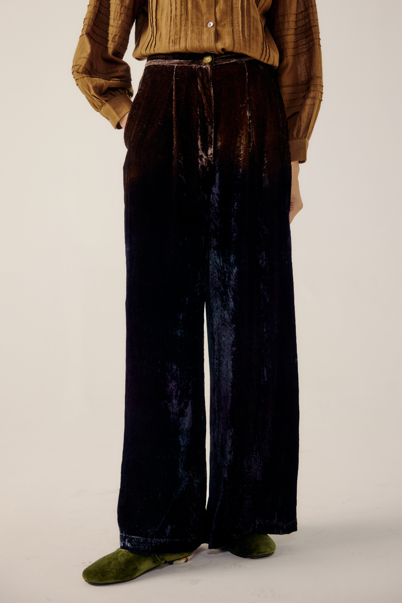 LOUNGE PANTS-Brown Purple Ombre by CORD for women Worldwide