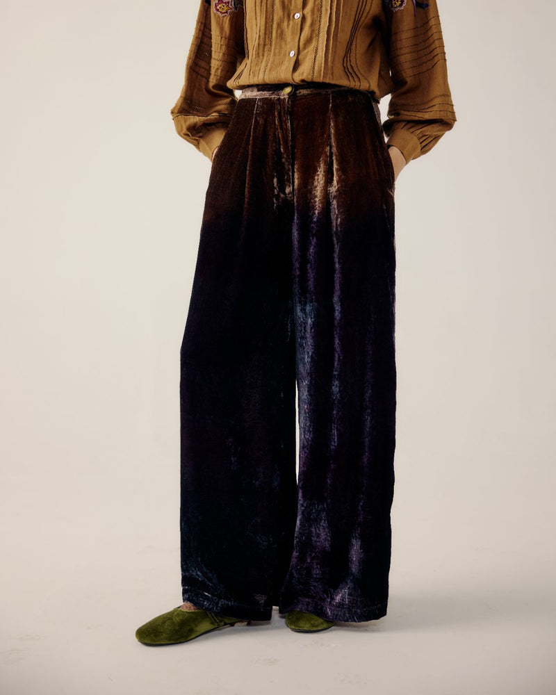 LOUNGE PANTS-Brown Purple Ombre by CORD for women Worldwide