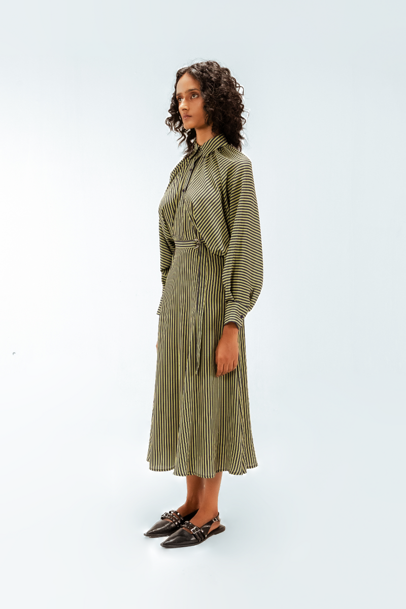 Bernie Crepe Dress mul by Leh Studios in multi color for women Worldwide
