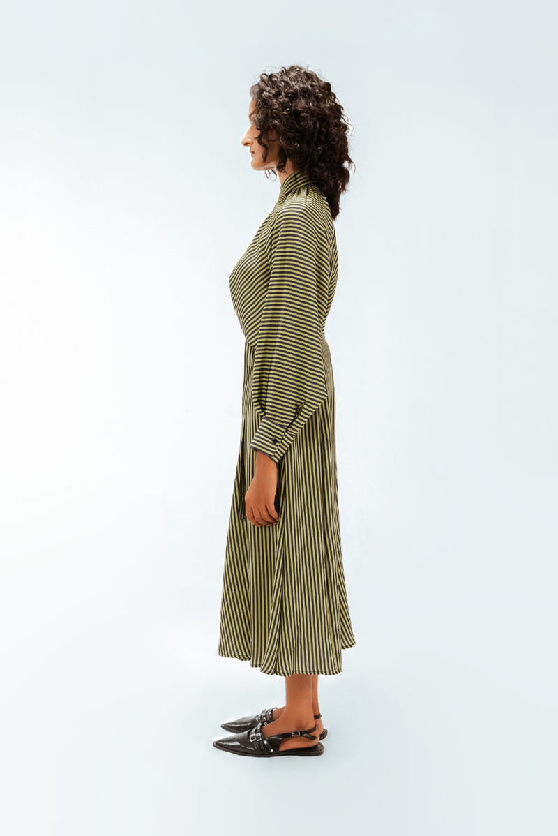 Bernie Crepe Dress mul by Leh Studios in multi color for women Worldwide