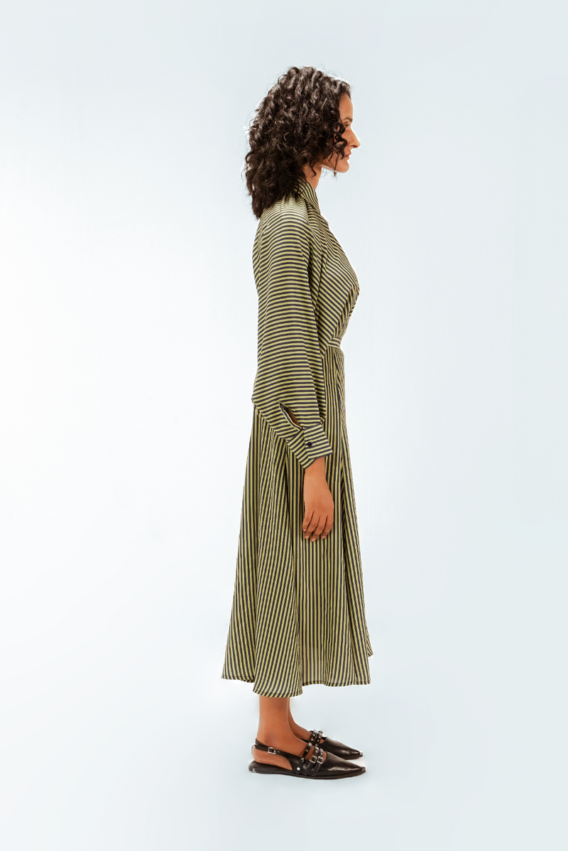 Bernie Crepe Dress mul by Leh Studios in multi color for women Worldwide