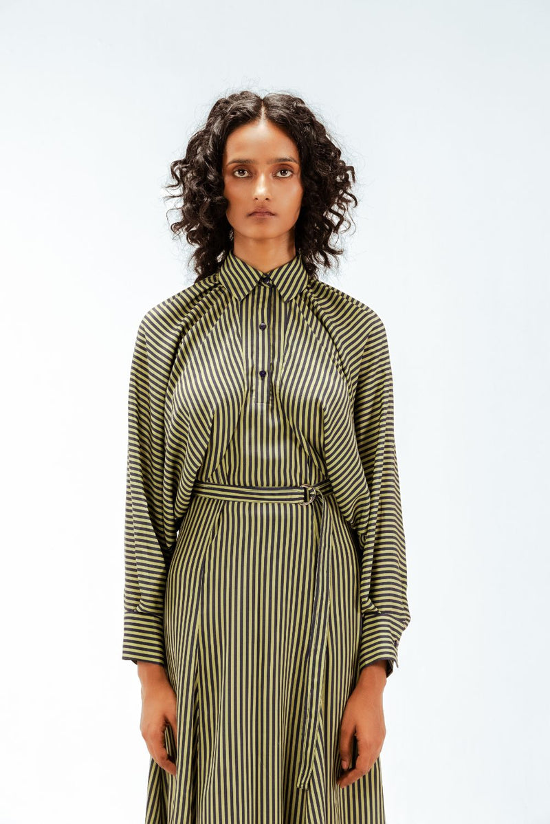 Bernie Crepe Dress mul by Leh Studios in multi color for women Worldwide