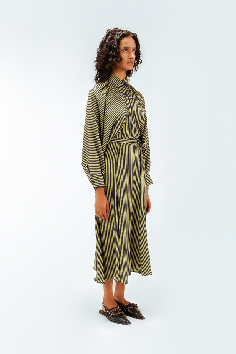 Bernie Crepe Dress mul by Leh Studios in multi color for women Worldwide