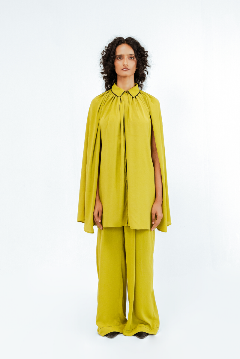 Cherice Crepe Shirt & Pant Set mul by Leh Studios in multi color for women Worldwide