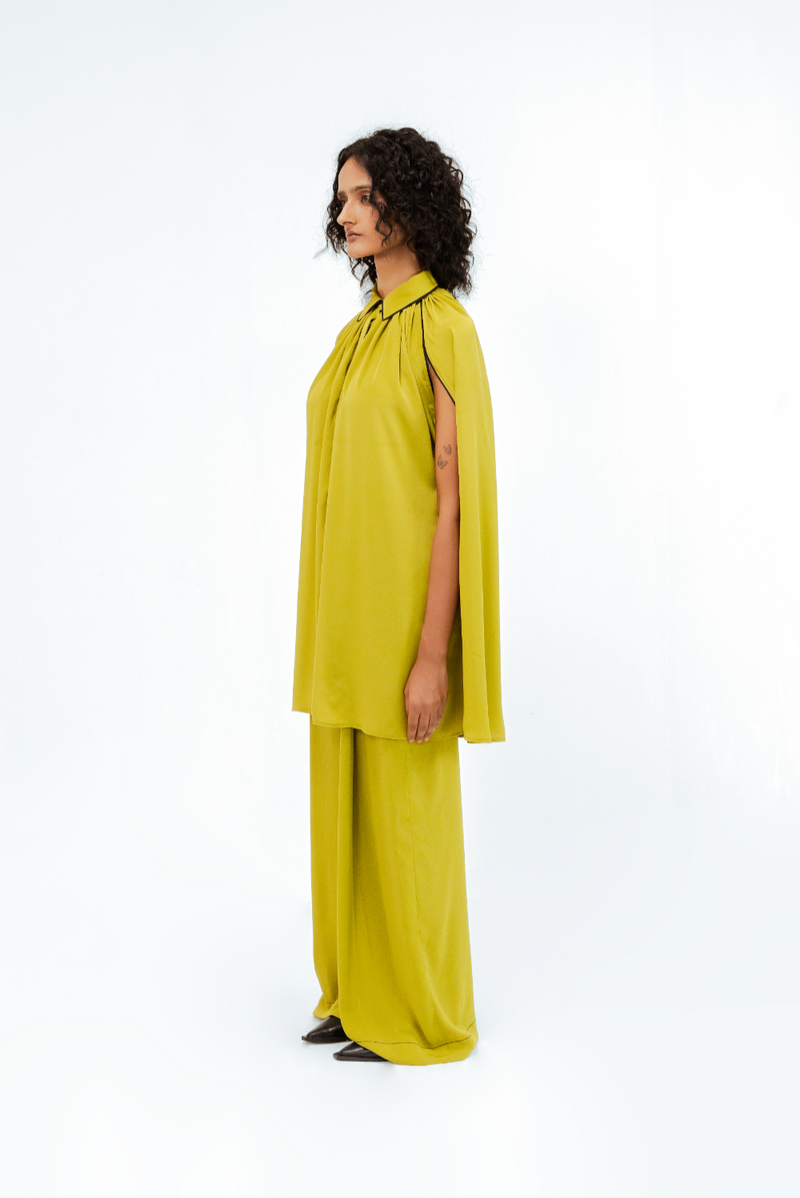 Cherice Crepe Shirt & Pant Set mul by Leh Studios in multi color for women Worldwide